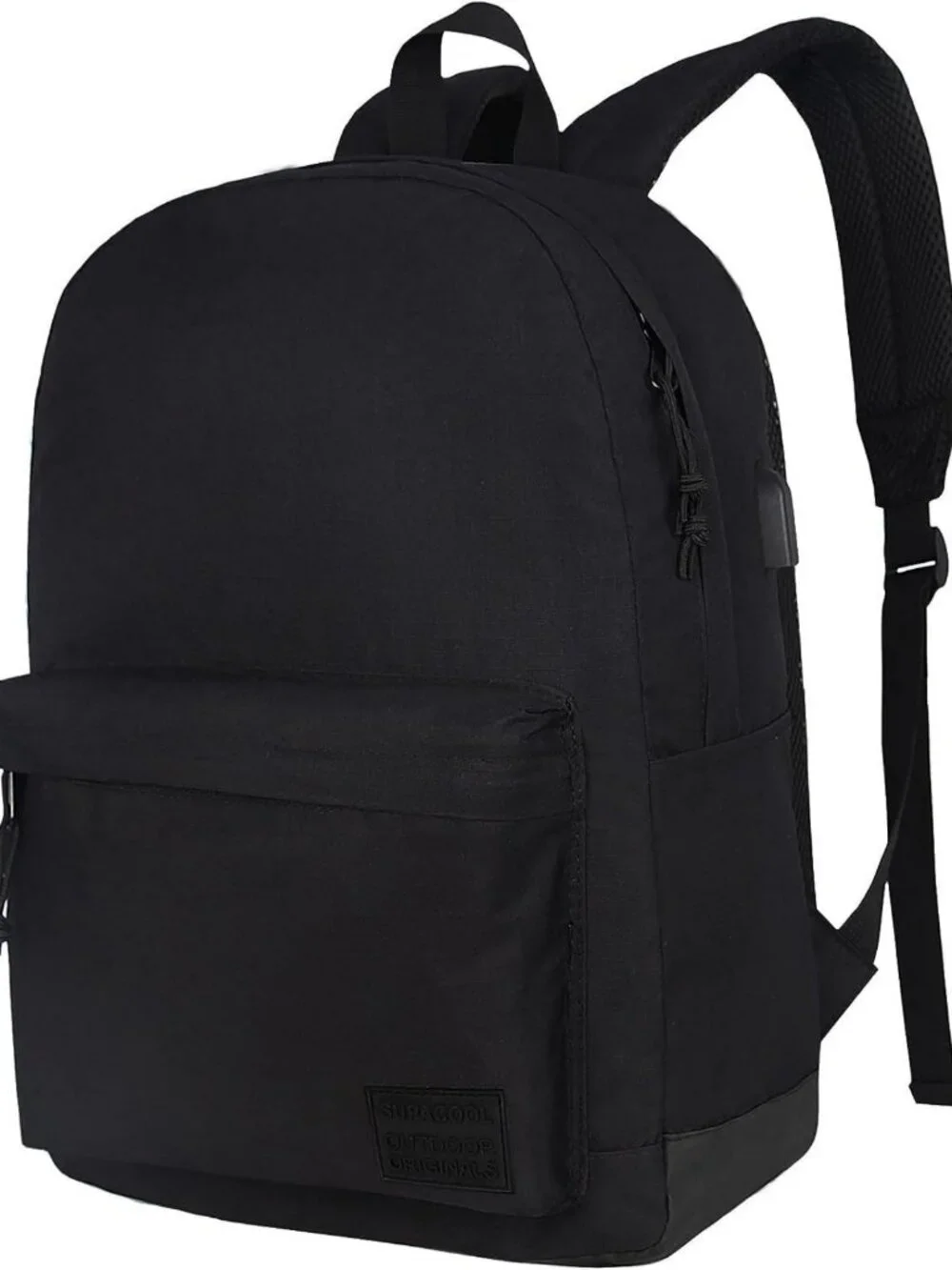 Stylish Lightweight Black Laptop Backpack for Work, School & Travel - Unisex